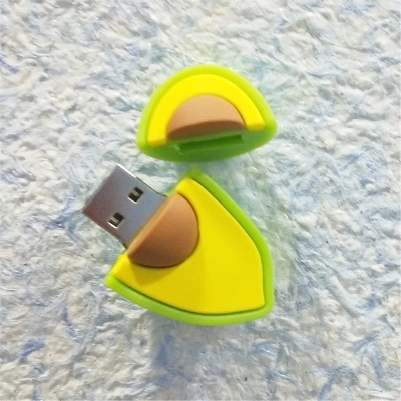 Милый флеш накопитель авокадо USB 2 0 фруктовый ключ 4 ГБ 8 16 флешка 32 Гб 64 128 карта