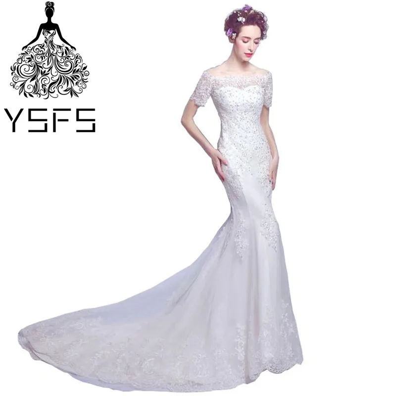 Сексуальная Русалка торжественные платья Реальное изображение Лодка шеи с плеча