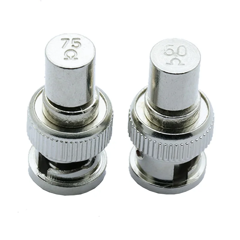 

100pcs/lot 50OHM/75OHM BNC Male Plug Terminal BNC Male Terminator RF BNC Connector for CCTV