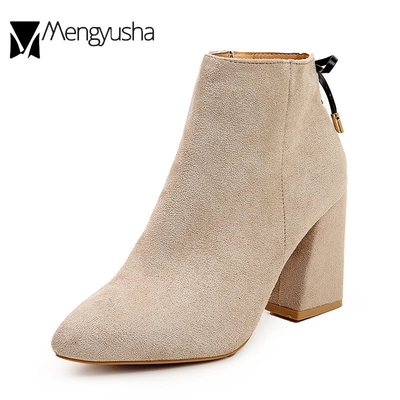 Брендовая Дизайнерская обувь со шнуровкой сзади Бабочка-узел botas женская на меху