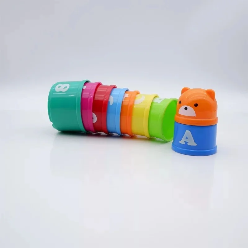 Детские головоломки свайные чашки цифры и алфавит сложенные чашечки Puzzle Kit