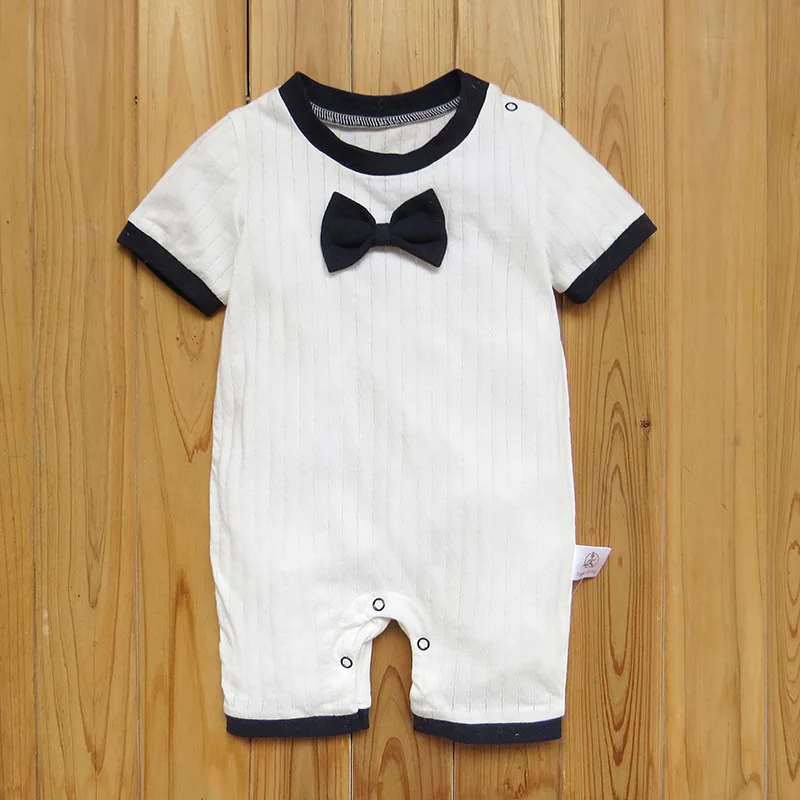 

Baby Hare Spring/Summer Explosion Boys & Girls Climbs Thin Section Jacquard Cotton Newborn Clothes Short Sleeve Baby Jumpsuit
