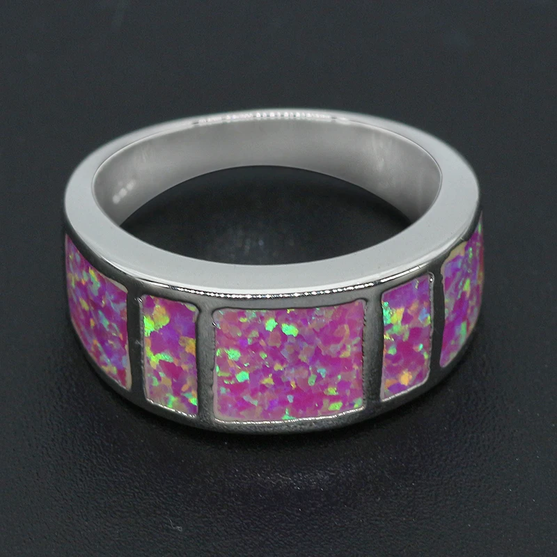 Кольцо женское из серебра 925 пробы с драгоценным опалом R079 | Украшения и