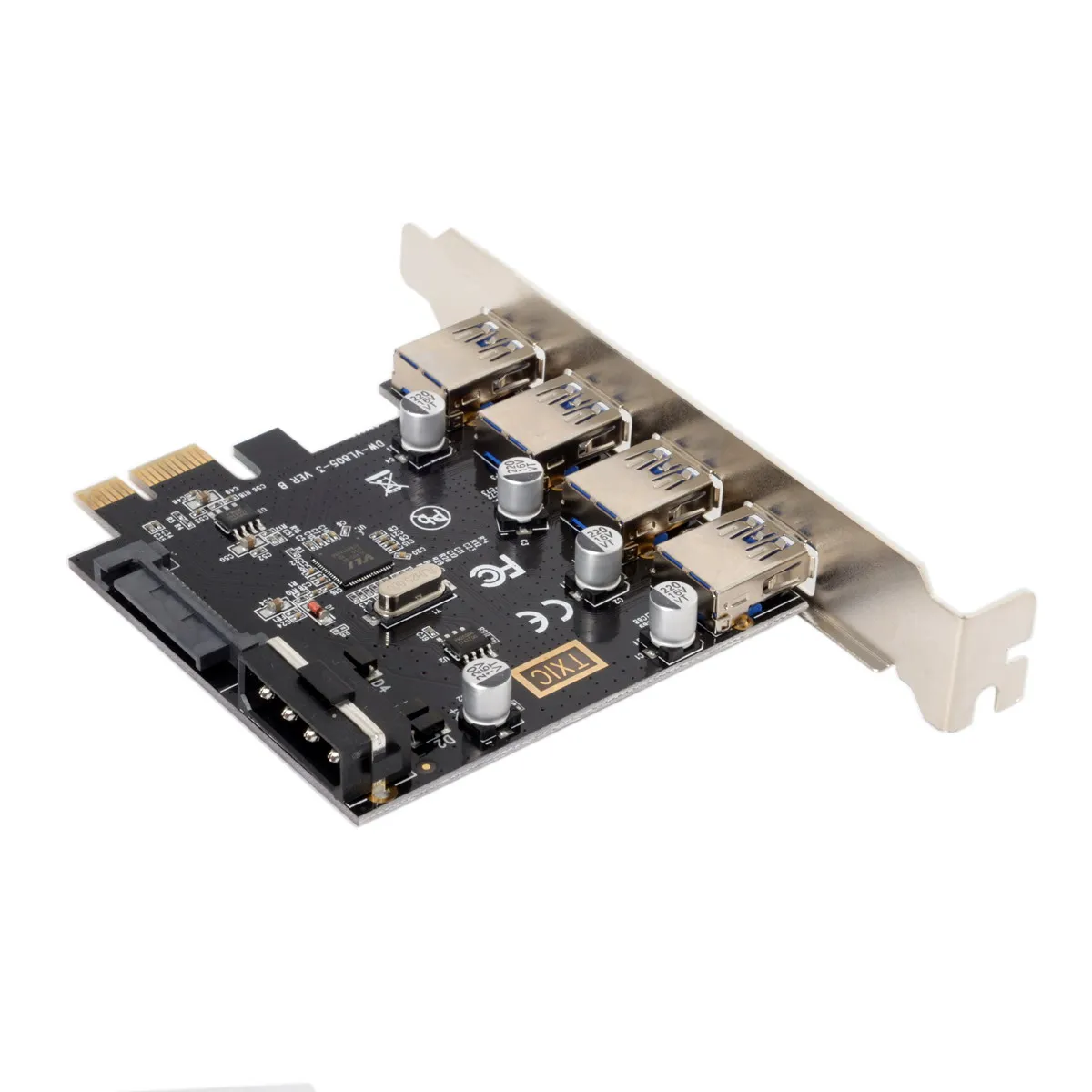 USB 3 0 HUB to4 порты PCI-E PCI Express карта расширения 5 Гбит/с для материнской платы |