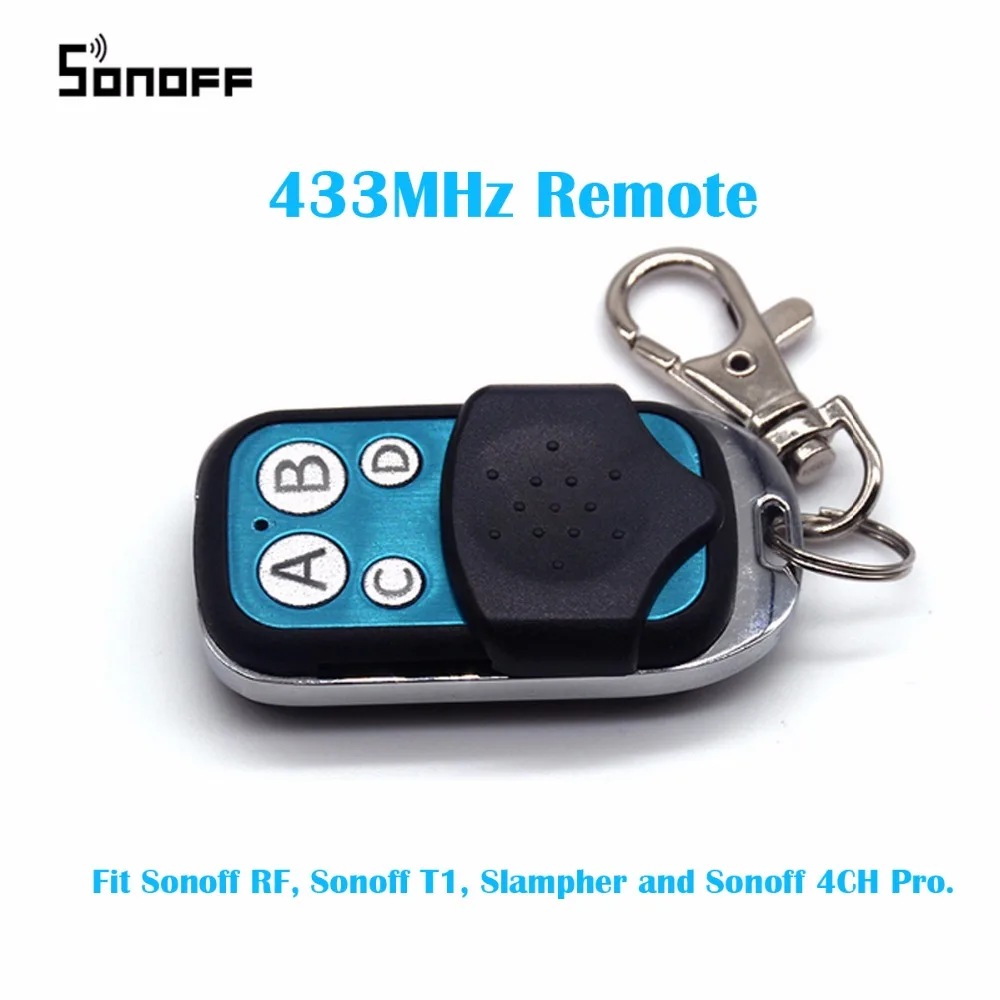 Sonoff 433 МГц пульт дистанционного управления 4 канала RF контроллер ABCD кнопки Slampher 4CH