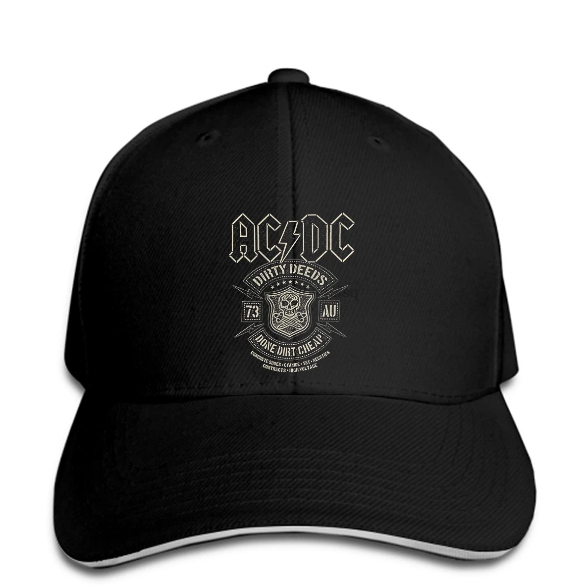 Мужская бейсболка модная AC_DC Dirt дешево черная классная бейсболка Новинка t wo для мужчин 1