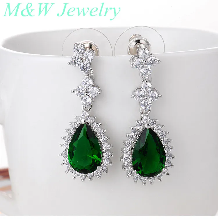 Роскошные невесты серьга циркон AAA + серьги zirconiaearrings комплект капли воды цветок