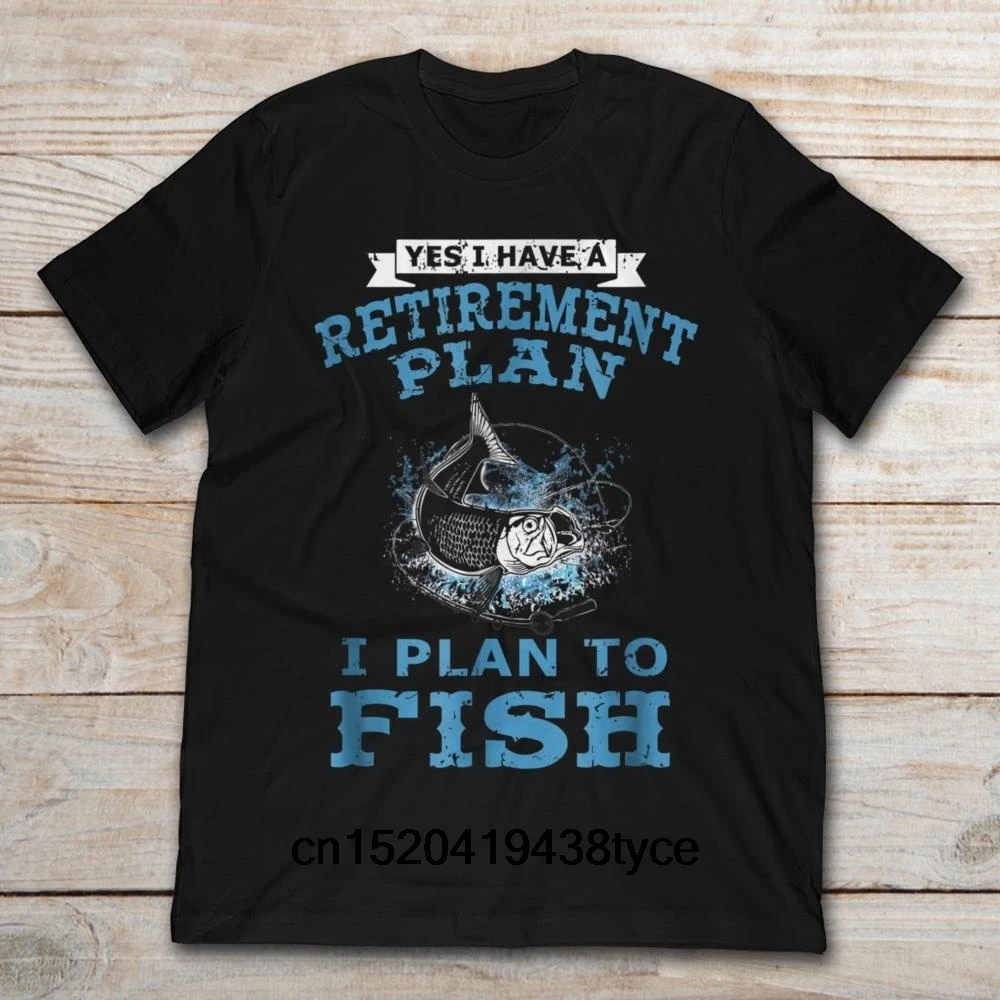 Мужская модная футболка с коротким рукавом Yes I Have A receive men t Plan To Рыба Печать