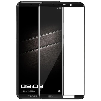 Полный охват для huawei Коврики RS PORSCHE DESIGN чехол UltraThin Стекло Экран Защитная крышка пленка для Коврики RS Fundas Coque капа - Цвет: black
