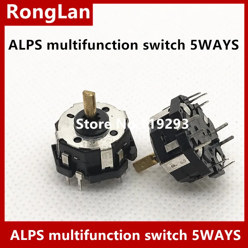 [BELLA] potentiometer ALPS  multifunction switch among the 5-way selector switch Push rotary switch--10pcs/lot