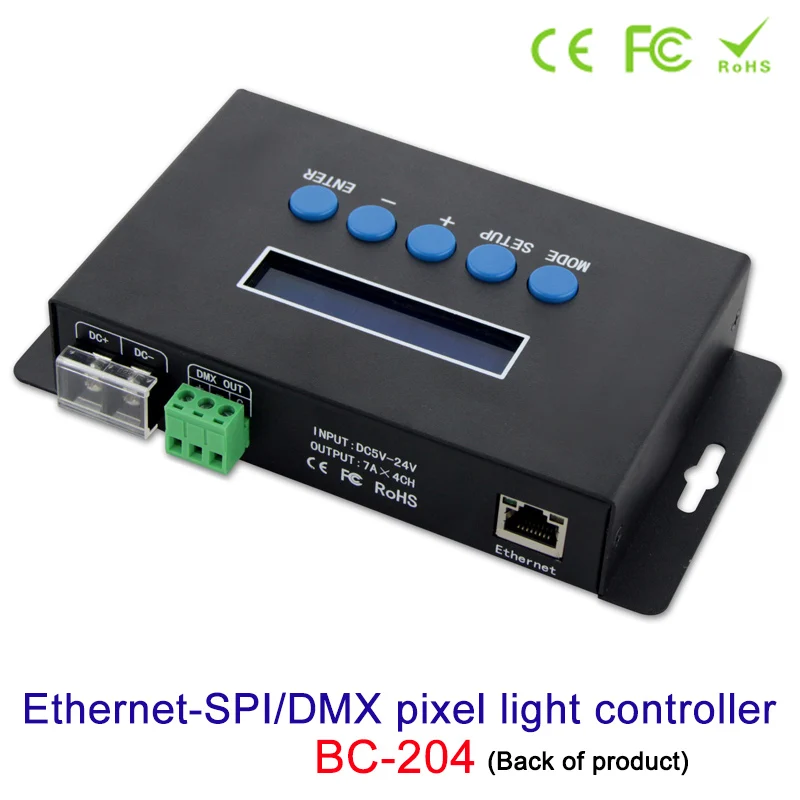Контроллер светодиодного освещения Artnet Ethernet к SPI/DMX pixel лампа контроллер выходной