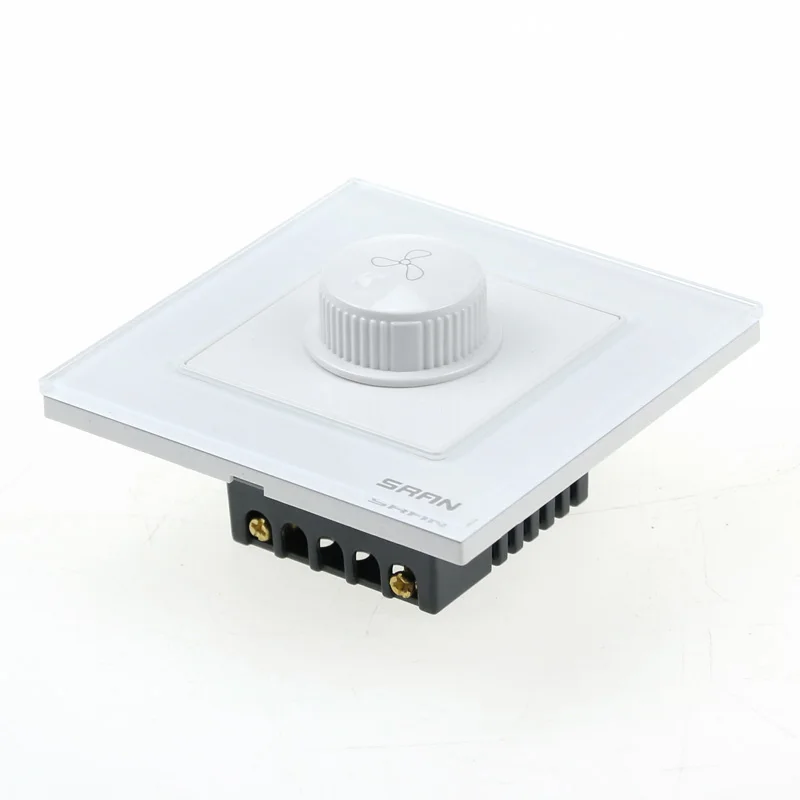 High quality wall fan speed regulating switch graphic stainless steel governor 220V panel type 86 | Обустройство дома