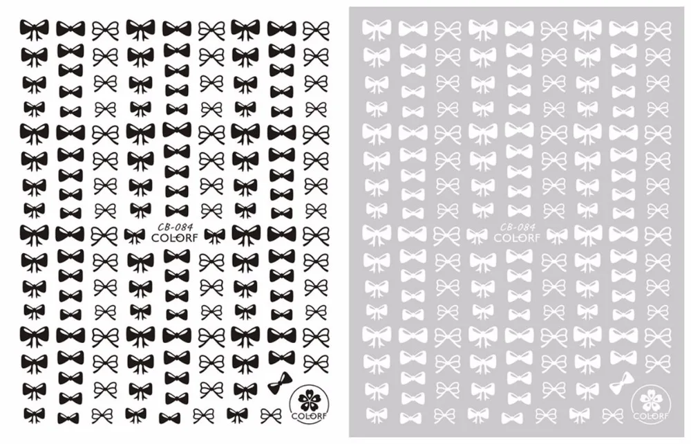 5 лист логотипа Золотые/серебряные японские наклейки для ногтей дизайн Gummed