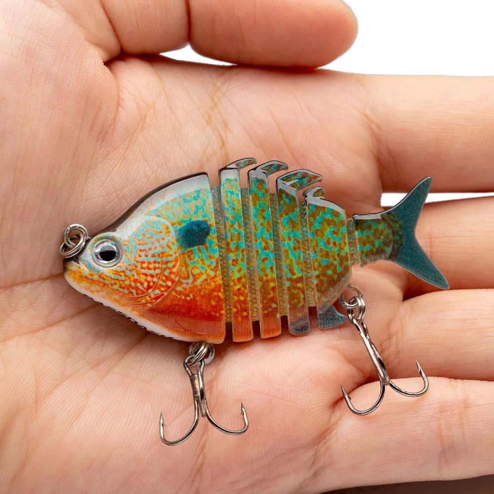 Bassdash сток зазор мульти Соединенные рыболовные приманки SwimPanfish Crankbait Hard Topwater 6 3 см/9