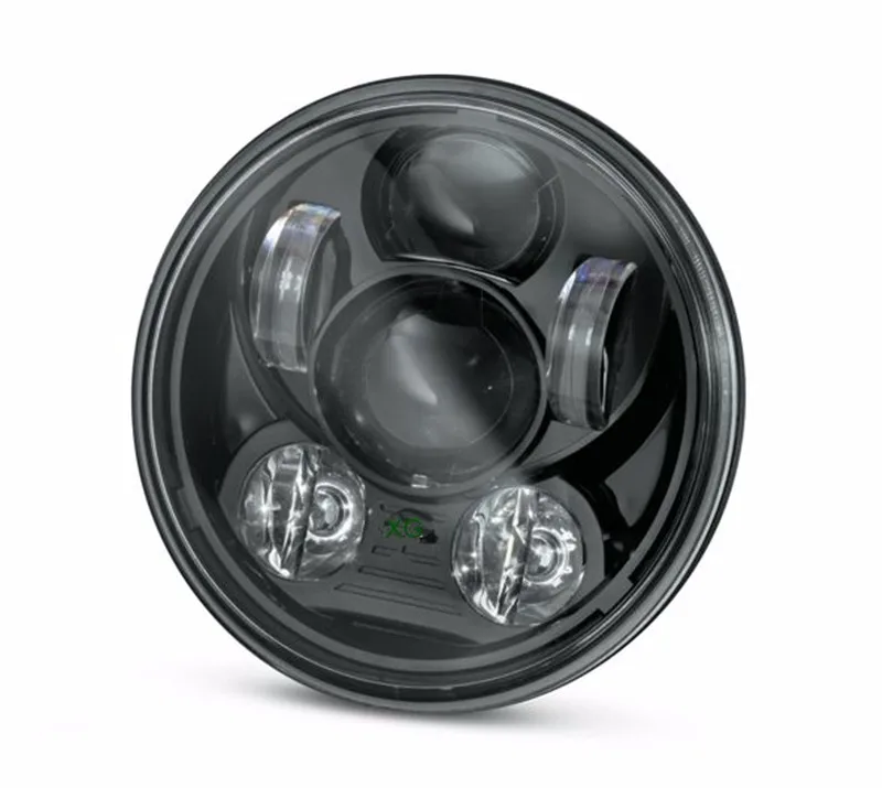 Для Harley 5 75 Фара 3/4 &quotчерный Алюминий фара Гриль Крышка для Sportster 883 1200 75&quot фары
