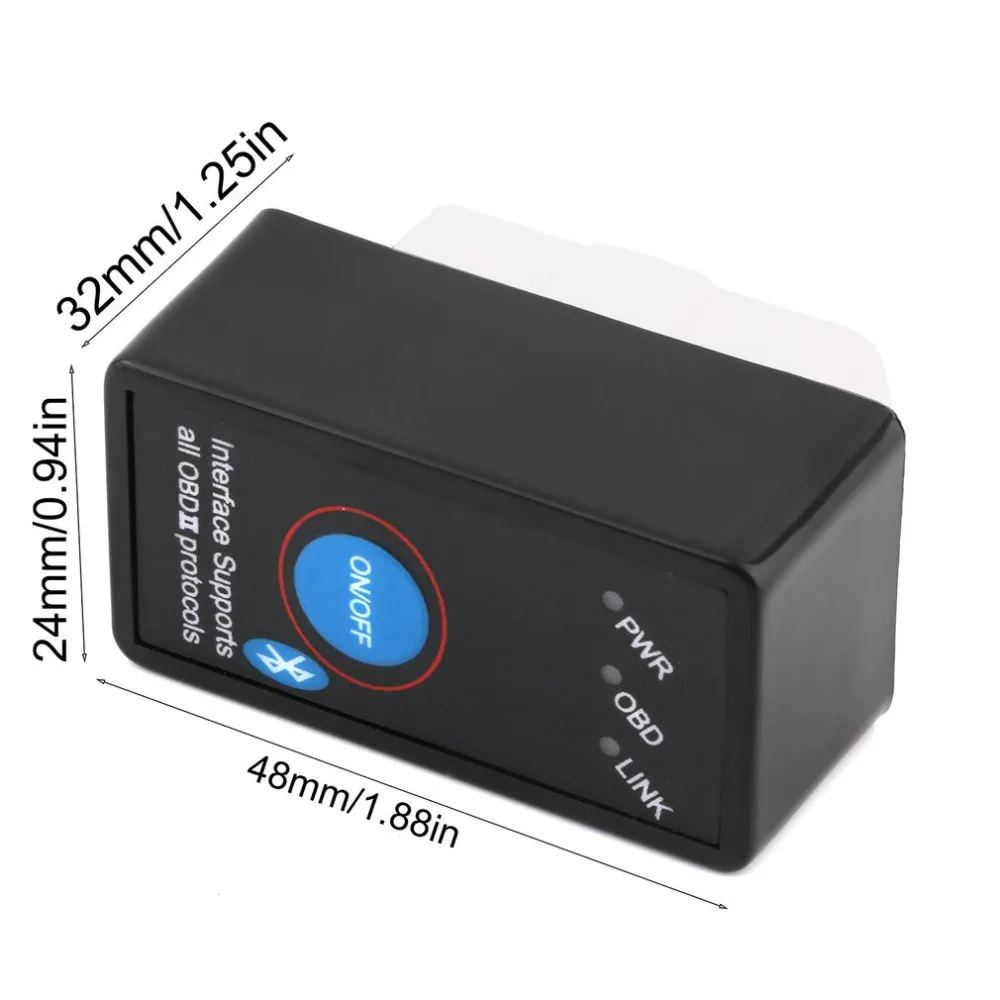 Мини Bluetooth Vgate сканирования OBD2 Расширенный БД OBDII код Портативный сканер