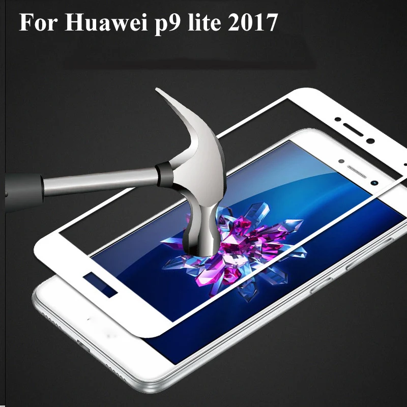 3 шт полное покрытие защитное закаленное стекло для Huawei p9 lite 2017 p 9 3D защита экрана