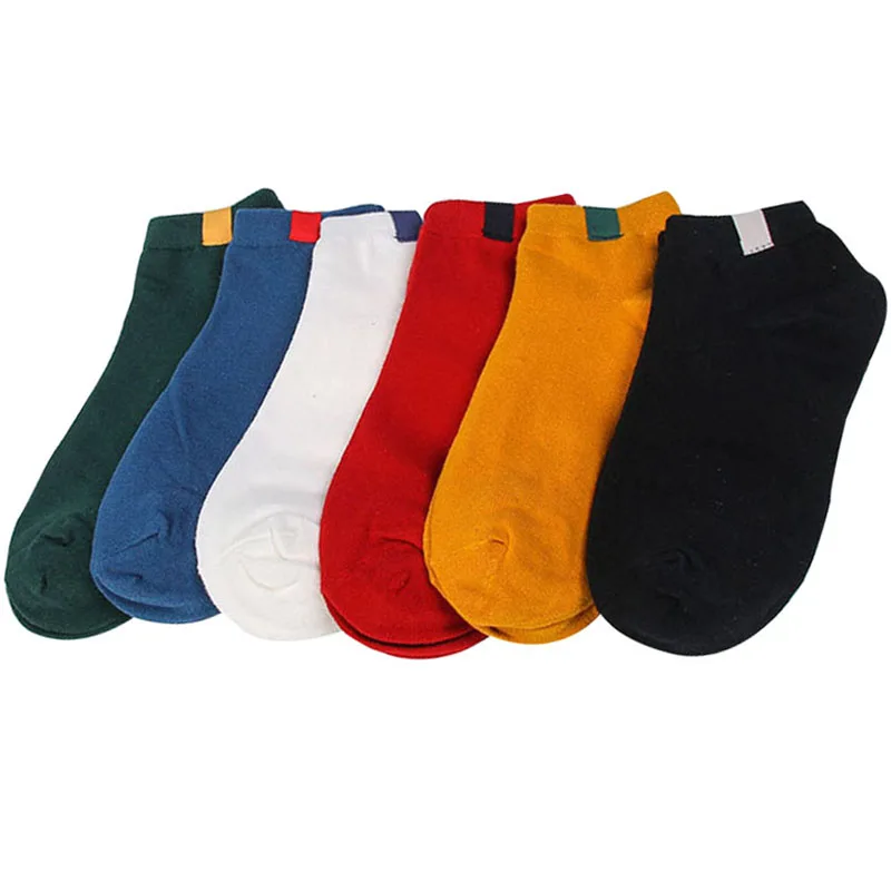 

5 Pairs Women Ankle Socks Fashion Solid Color Ladies Cotton Sock Meias Spring Autumn Breathable Casual Japan Korea Female Socks