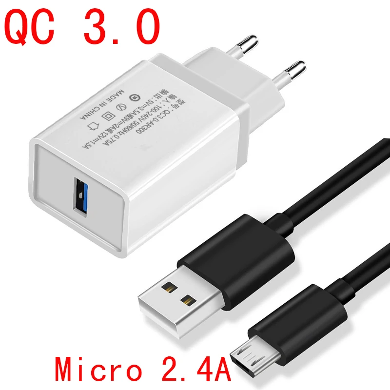 AMEEC 5V 2.4A Micro кабель для быстрой зарядки Samsung 1M телефона android USB зарядное устройство