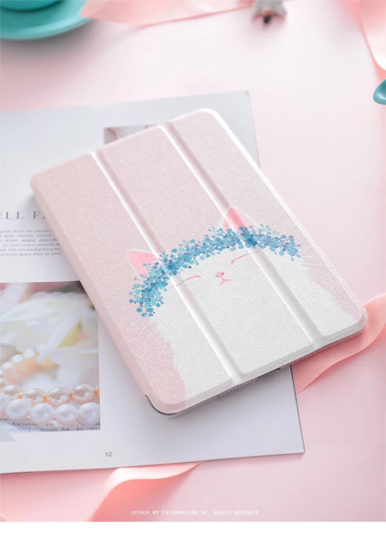 Шапка Cat Чехол-книжка на магнитной застежке Чехол для iPad Pro 9,7 11 air 10,5 10,2 12,9 мини-платье на возраст 2, 3, 4, 5, планшет чехол для нового iPad 9,7 5th 6th 7th чехол
