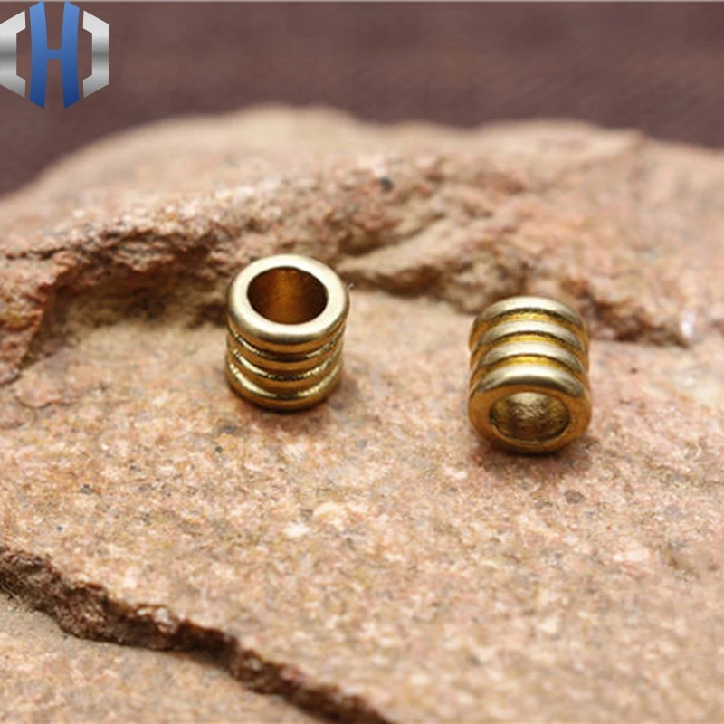 Чистая латунь ретро EDC бочка бусины разделены нож кулон зонтик подвеска DIY ручной