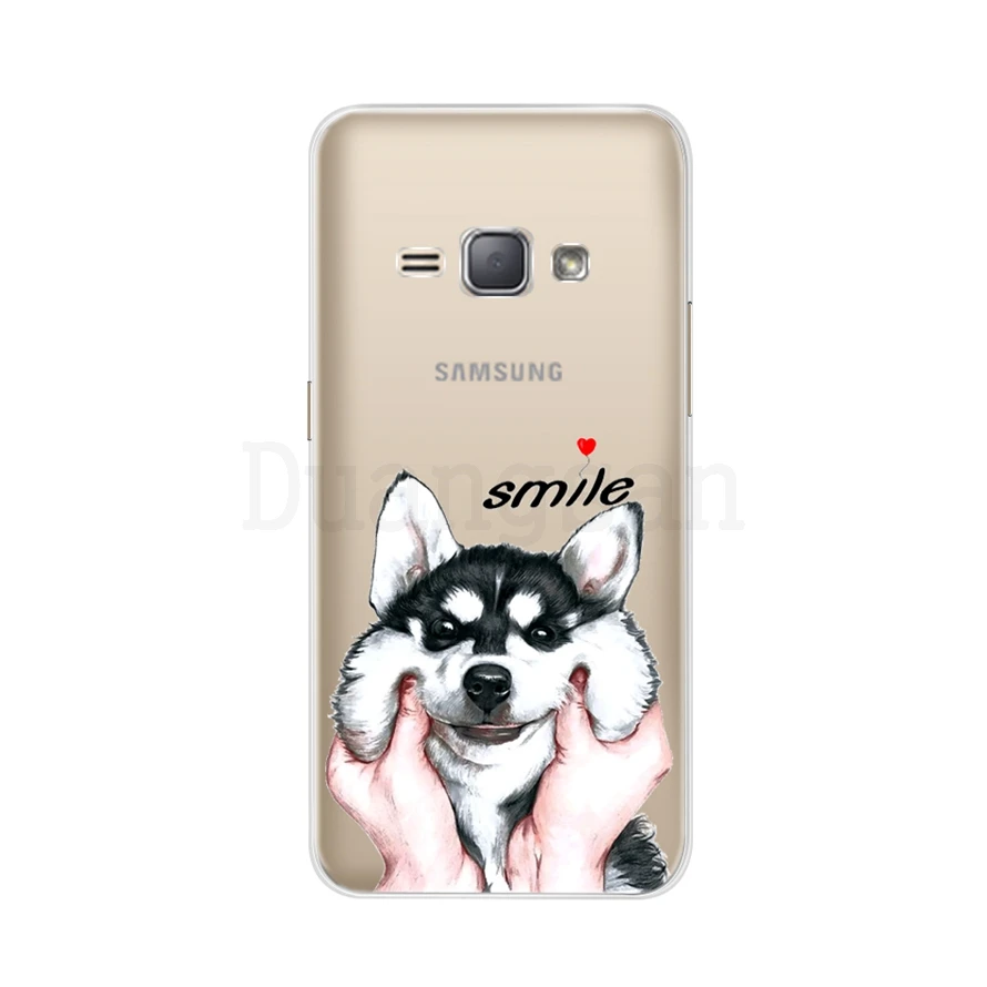Мягкий ТПУ чехол для samsung Galaxy j1 силиконовый милый мультяшный чехол для samsung J1 чехол для samsung J1 J120F sm-j120f - Цвет: Арбузно-красный