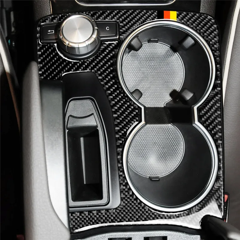 Углеродное волокно мультимедиа Handrest Панель крышка Накладка наклейки для