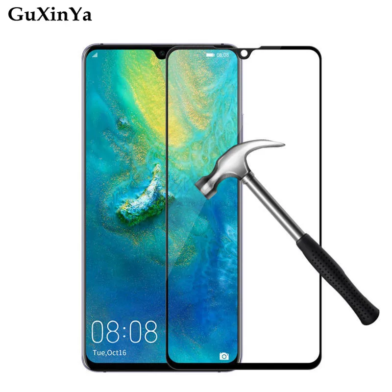 Защитное стекло для экрана Huawei Mate 20 X полное клеевое закаленное покрытие