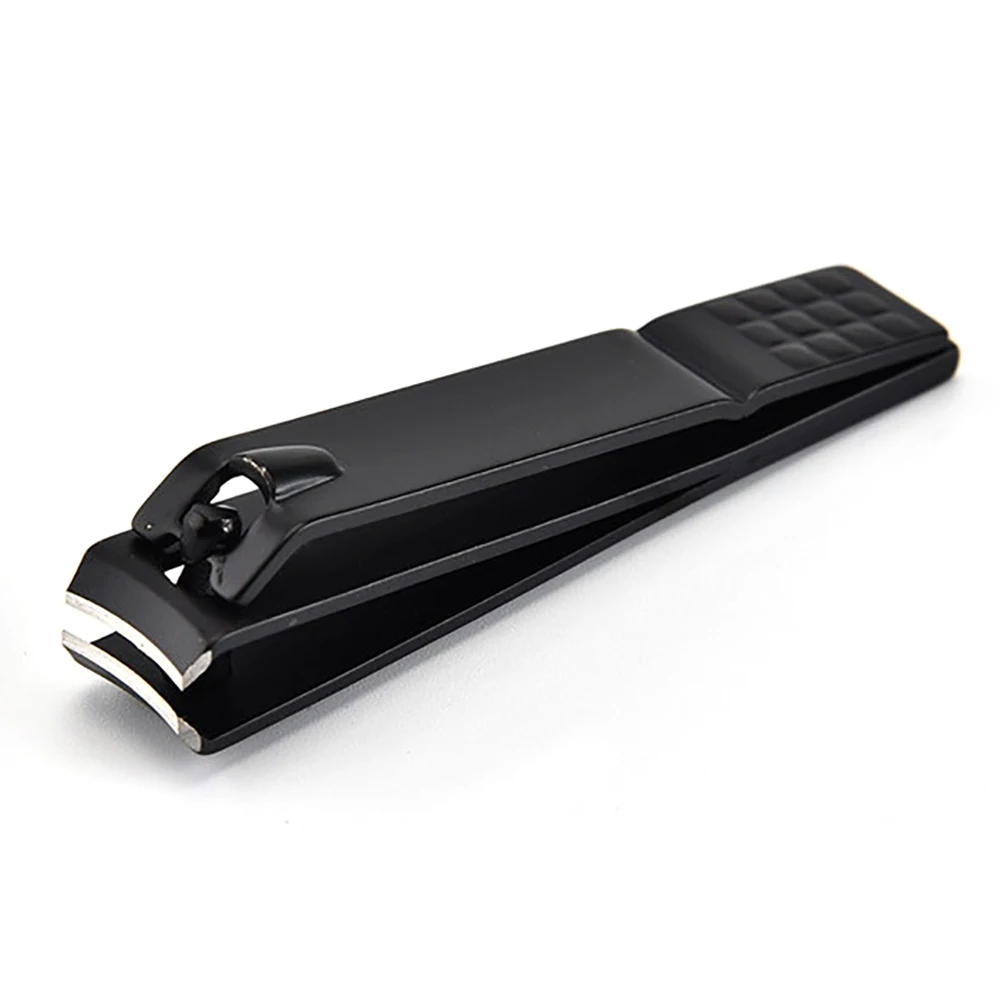 1 шт. кусачки для ногтей из нержавеющей стали Черные ножницы маникюрные