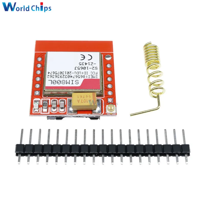 Миниатюрный модуль SIM800L GPRS GSM беспроводная плата с ядром карты MicroSIM