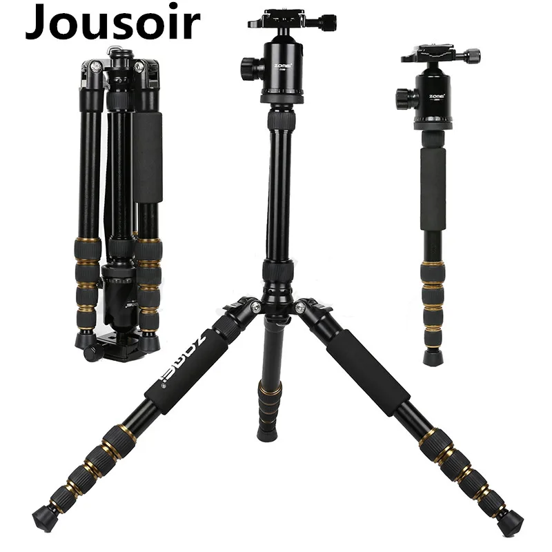 

Z699 Professional Aluminum Travel Tripod Monopod with Ball Head Stand for Camera Camcorder CD50