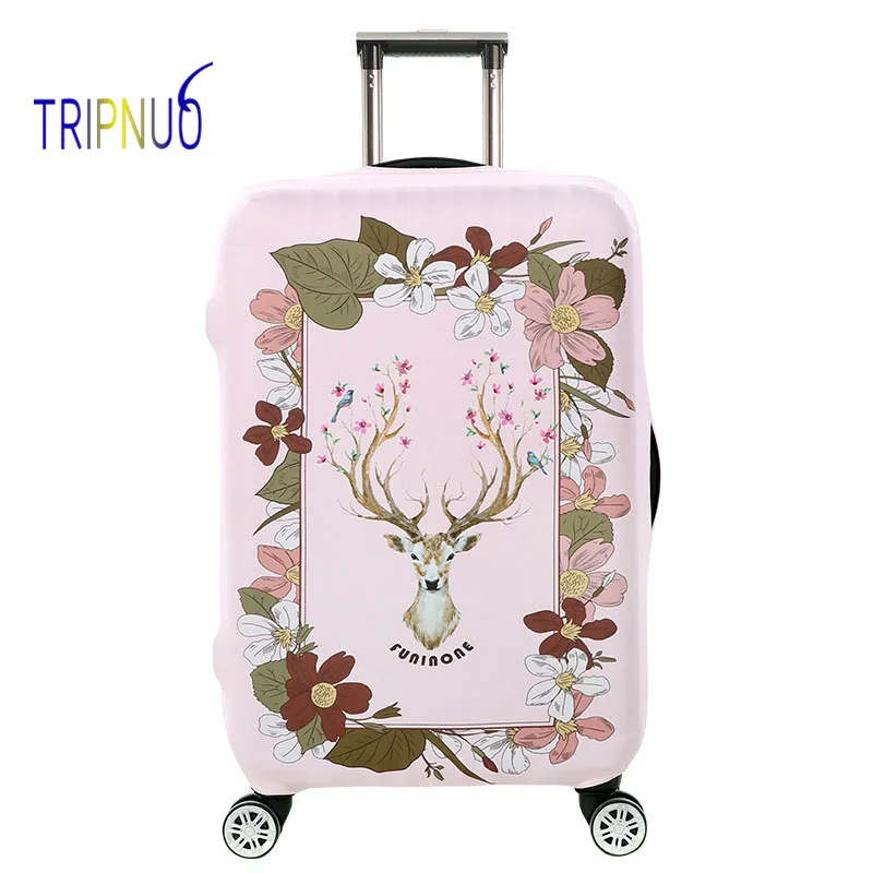 TRIPNUO толстый Дорожный Чехол для чемодана с большими цветами, защитный чехол для багажника, подходит для чемодана 19 ''-32''