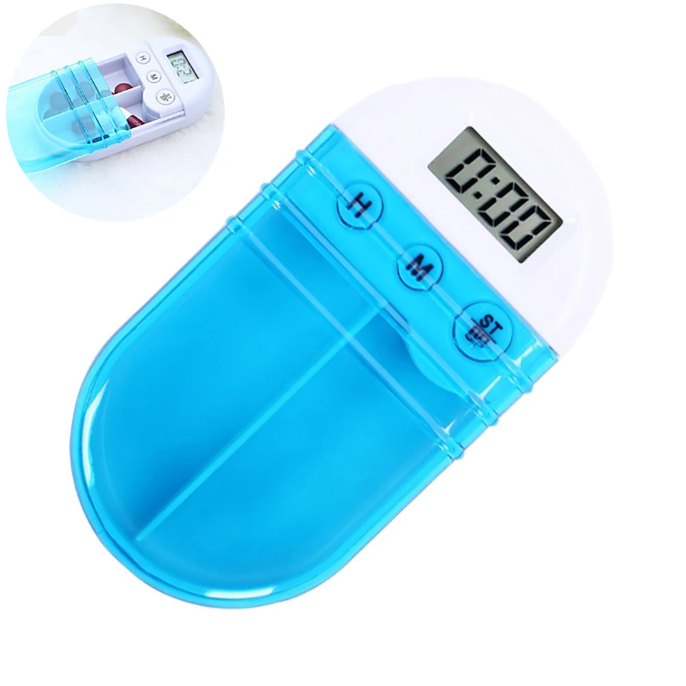 1 Pc Таблетки Box сигнализации Pill Организатор мини Портативный Ежедневно с цифровой