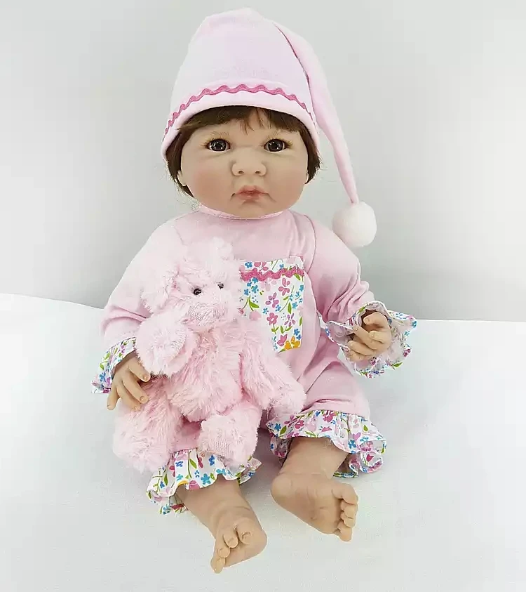 Мини 35 см bebe Кукла reborn toys мягкая ткань тела силикона младенцев милый комплект