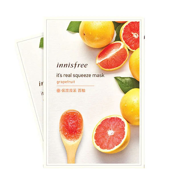 Innisfree это настоящая сжимающая маска увлажняющая масляно-контрольный лист против