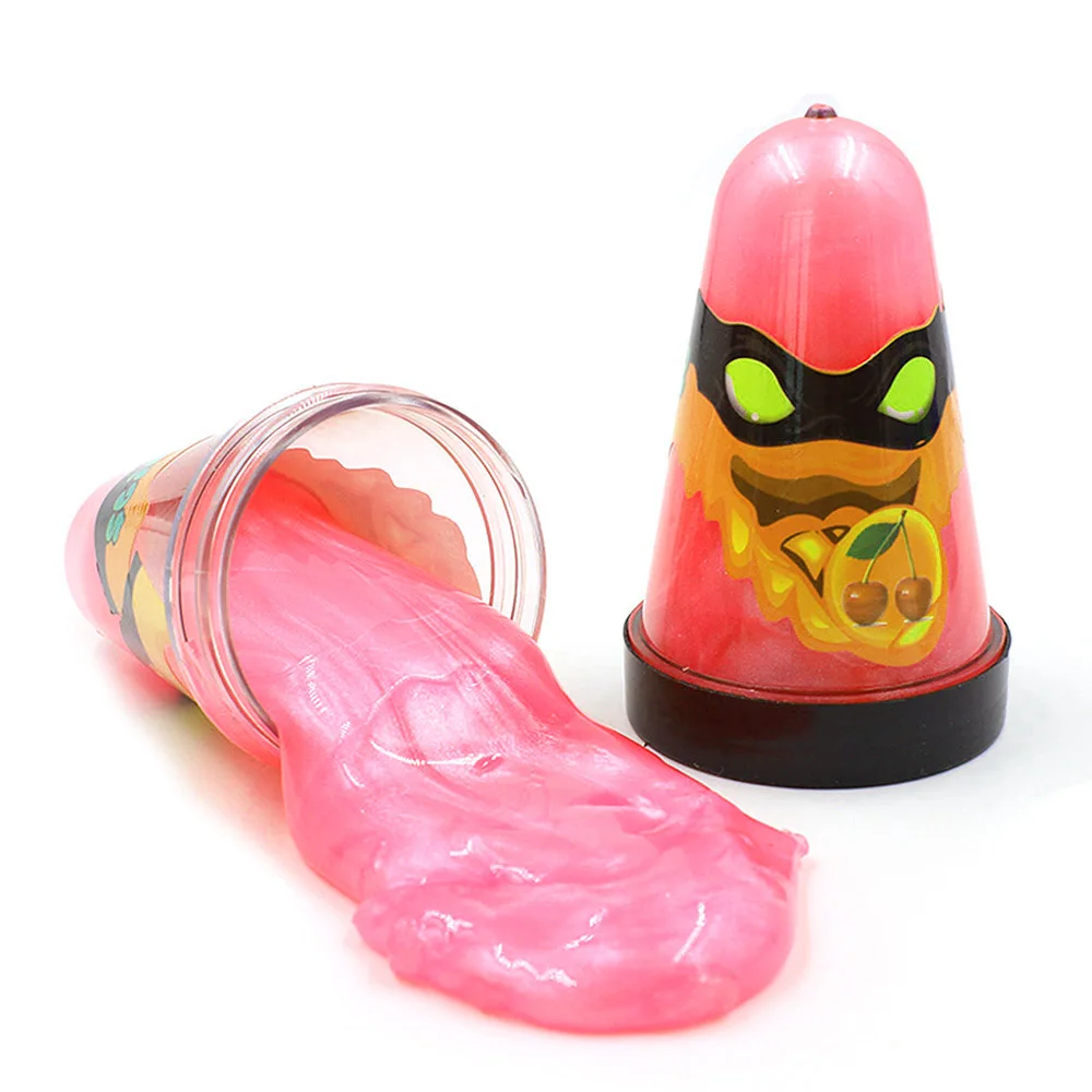 Red Ninja Slime Lizun кристалл Грязь пушистый моделирование мягкая глина блестящие игрушки клей вкус для слизи антистресс шпатлевка рук резинка пластилин - Цвет: Red