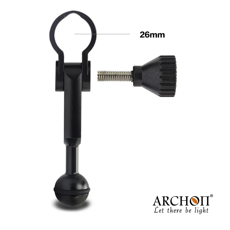 Archon оригинальный V10S Дайвинг Torch Light зажим YS26 YS Монтажный кронштейн и шаровой
