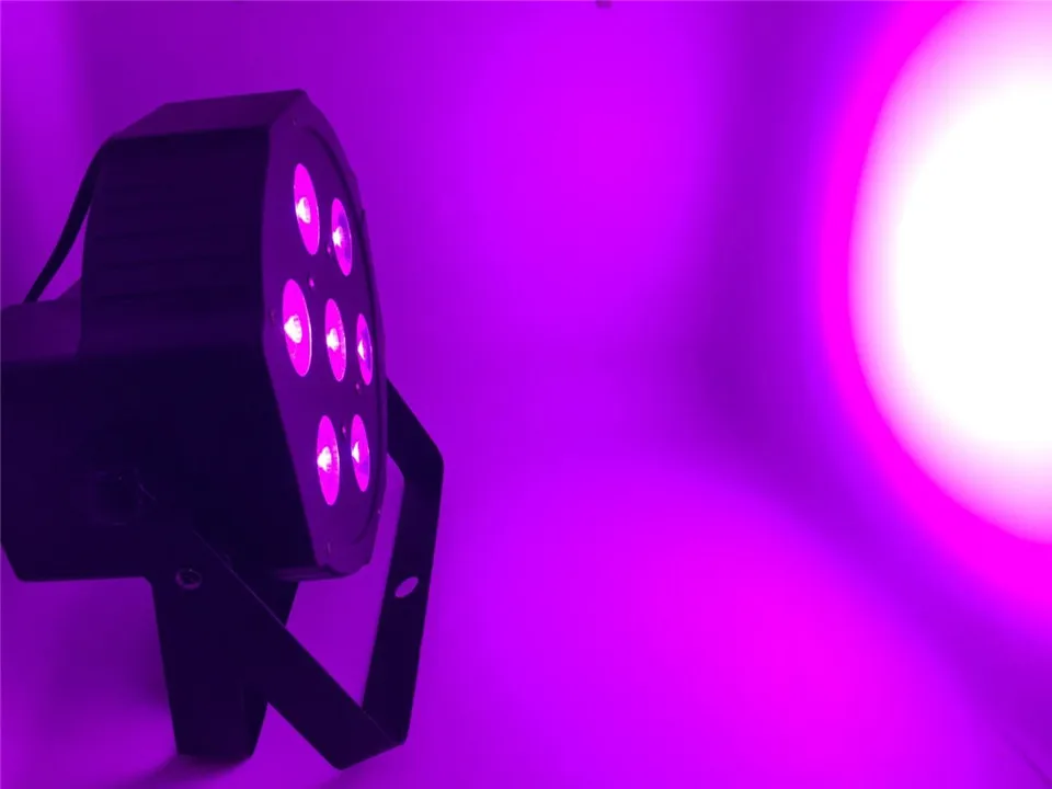 CREE RGBW 7x12 W LED плоский SlimPar Quad Luce 4in1 DJ Wash сценический свет dmx luce della lampada 4/8 channes|light dmx|stage