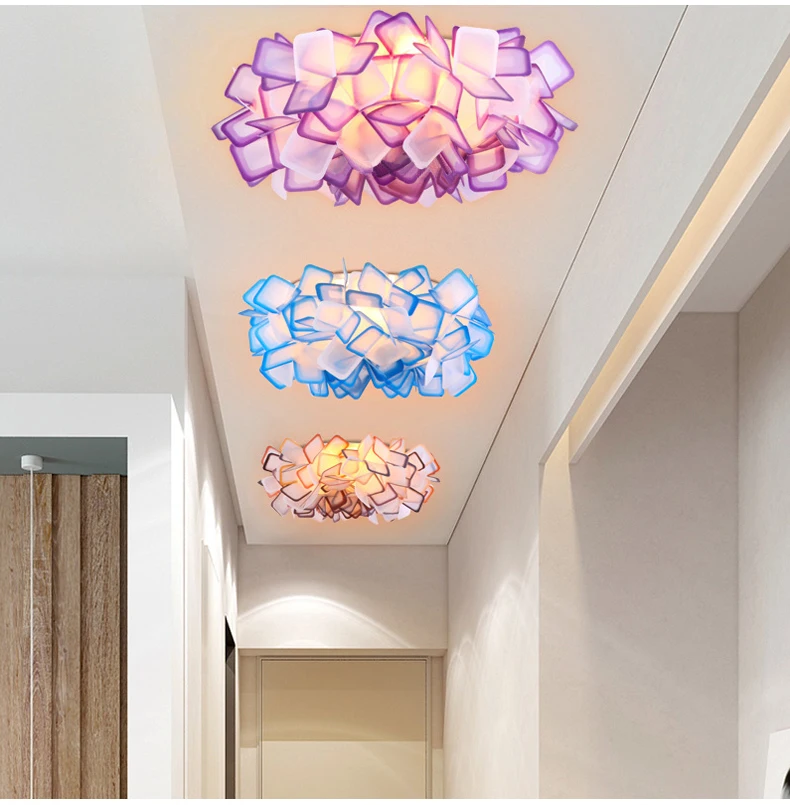 

Round led warm and romantic flower restaurant study pendant light modern simple living room creative Pendant lamp