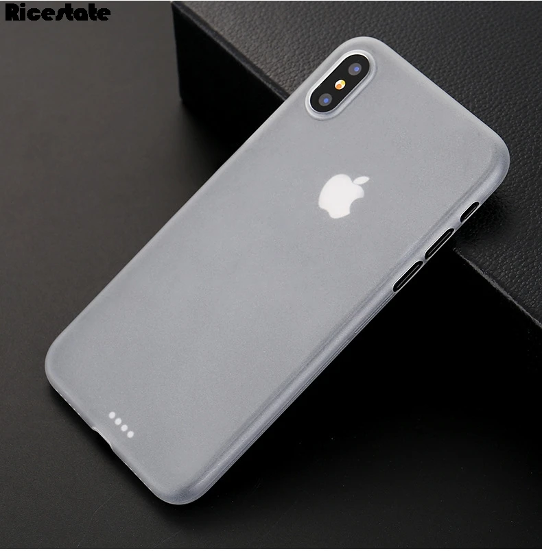 Ультратонкий чехол Ricestate 0 3 мм для iPhone X R S MAX задняя крышка iphone XR XS матовый