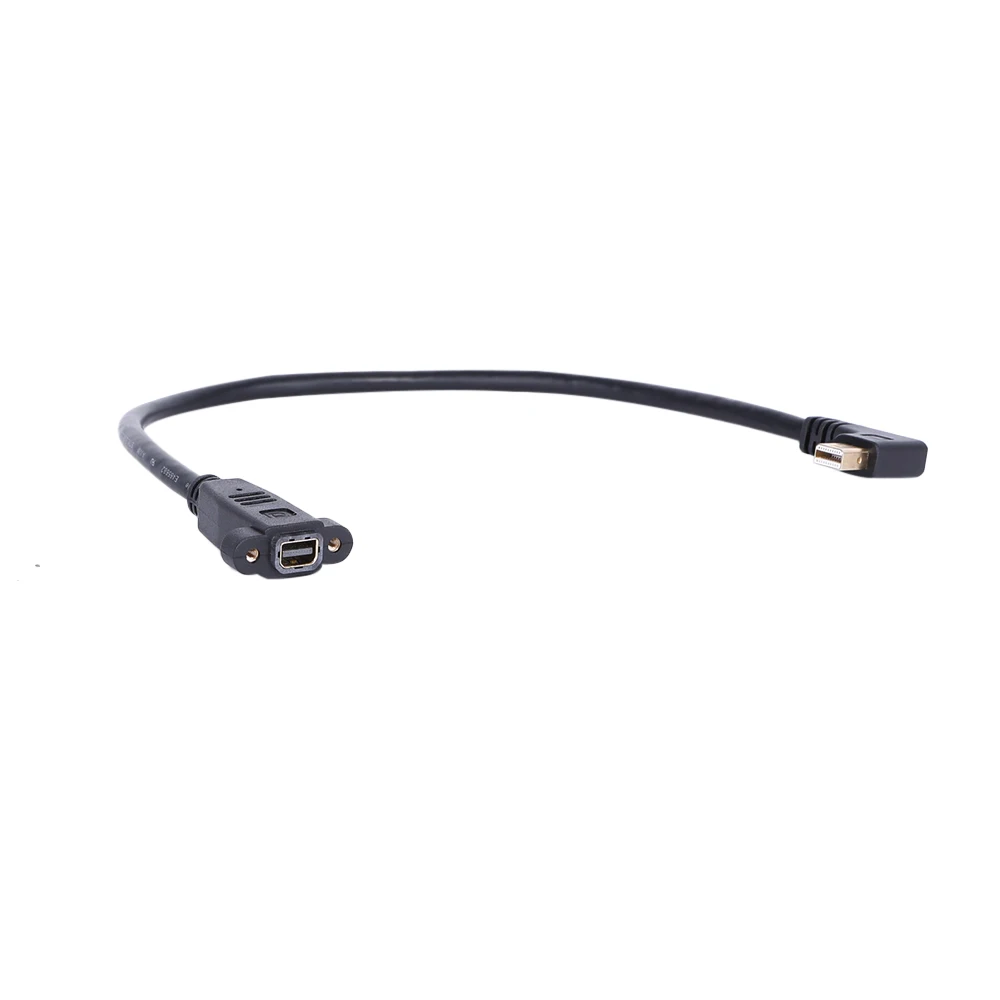 30 см/1 фут Угловой Мини DP штекер для мини женский Дисплей порт конвертер