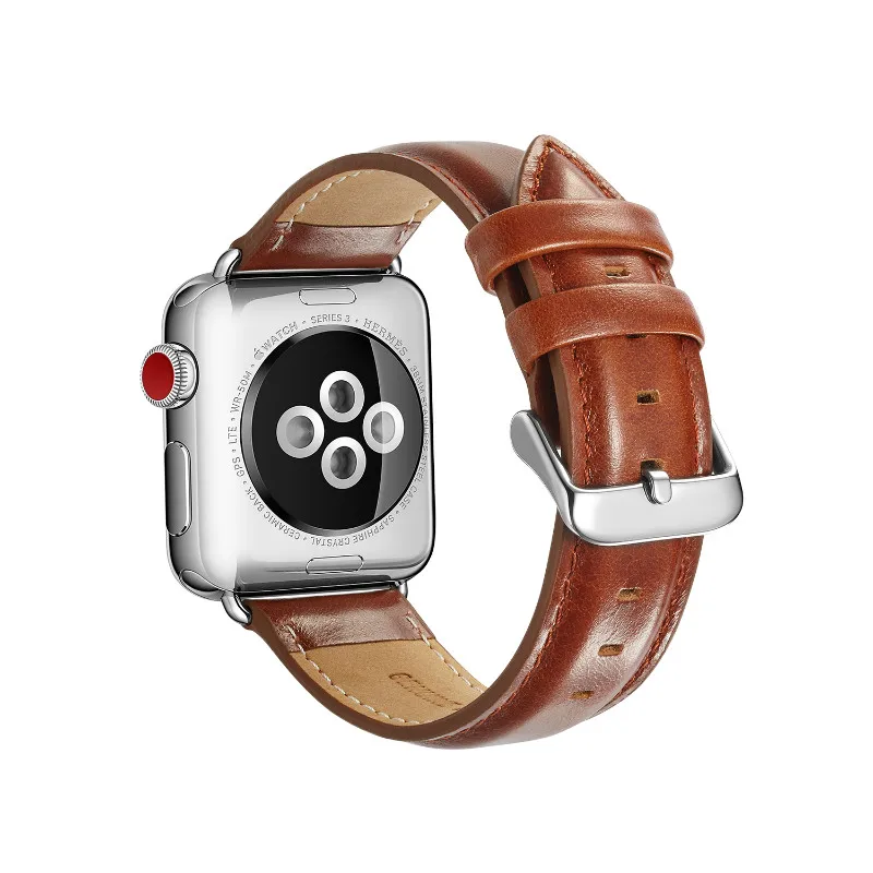 Браслет Mling ремень из натуральной кожи для Apple Watch 5 4 3 2 1 42 мм 38 мм 44 мм 40 мм ремешок для iWatch 5 4 3 2 1 браслет