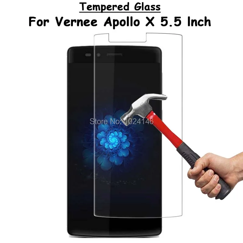 Прозрачное закаленное стекло для Vernee Apollo X 5 дюйма защита экрана ультратонкая