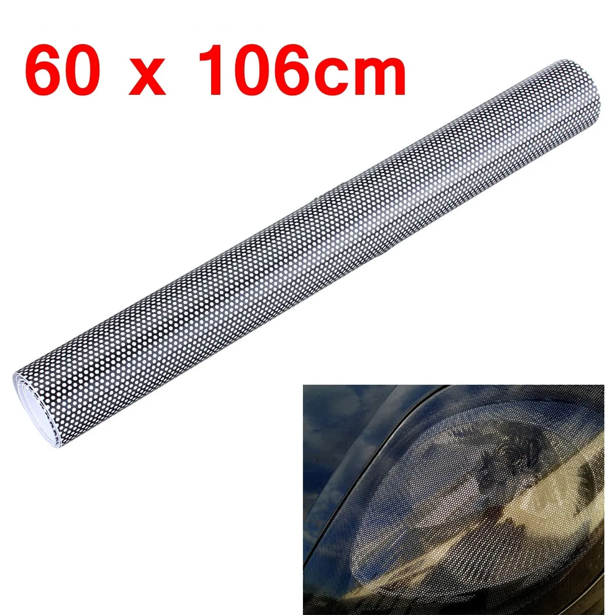 60/40/28x106 см тонирующие наклейки для перфорированная сетка пленка Fly глаз MOT правовой оттенок головной светильник задние лампы светильник