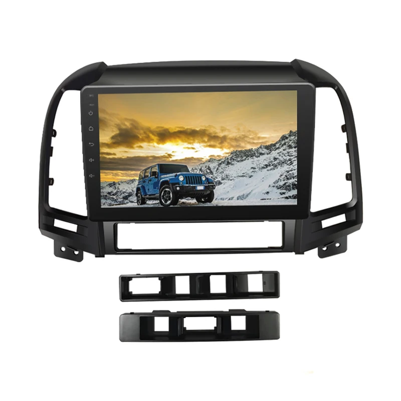 Автомобильный мультимедийный плеер FEELDO 9 дюймов Android 8 1 GPS Navi для HYUNDAI SANTA FE 2005 2006 2007