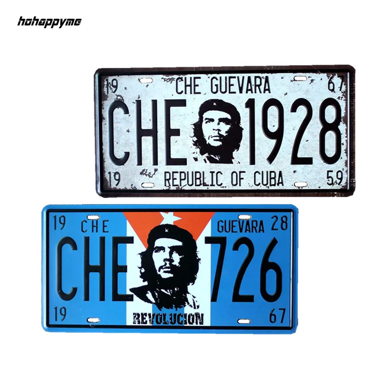 

15x30 см номерные знаки CHE GUEVARA 1928, антикварные настенные таблички