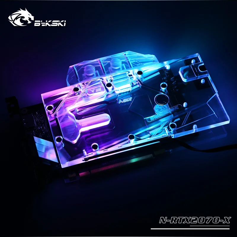 Bykski полное покрытие GPU водный блок для справки NVIDIA GeForce RTX 2070 основателей издание 8