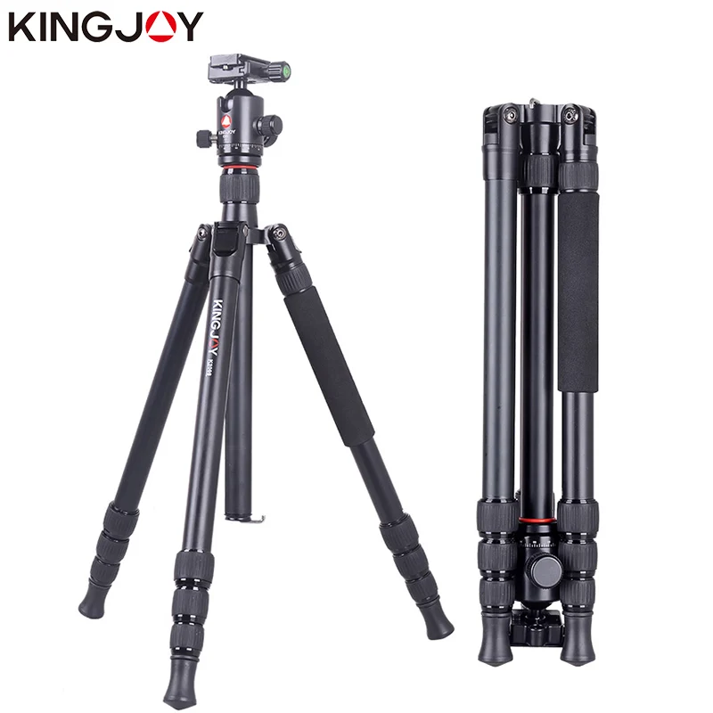 KINGJOY официальный K2008 + Q20 штатив для камеры Профессиональный алюминиевый трип