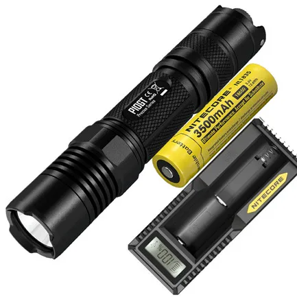 NITECORE P10GT тактический фонарь XP-L HI V3 светодиодный макс 900 люмен луч бросок 286 м факел Открытый Поиск спасательный маяк - Испускаемый цвет: P10GT NL1835 UM10