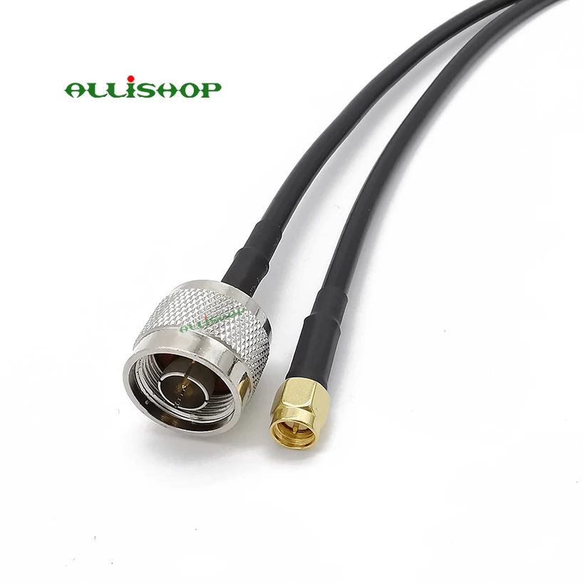 Удлинительный кабель N Male-SMA Male LMR200 RF коаксиальный Соединительный SMA штекер 50 Ом с